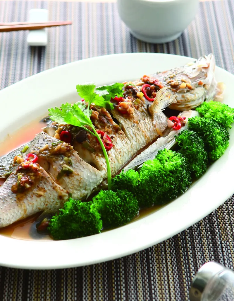 黃豆醬蒸鱸魚