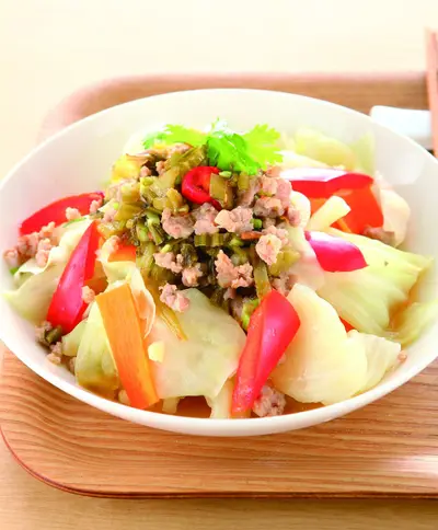 肉末拌高麗菜