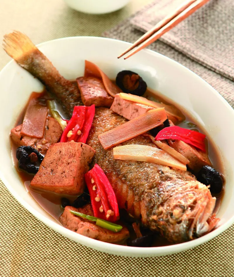 豆腐燒黃魚