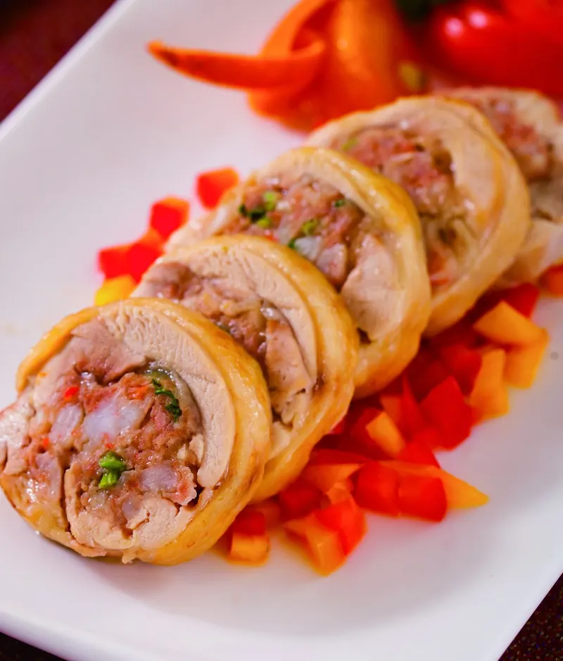 蝦漿烤雞肉捲
