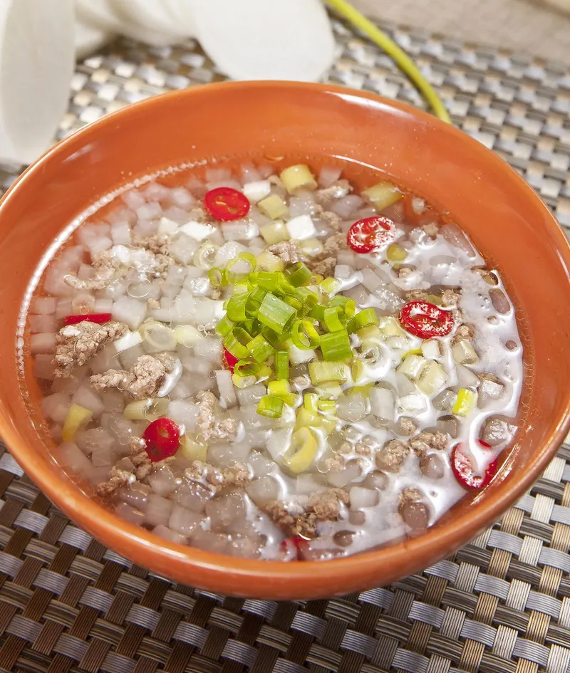 碎羊肉白玉湯