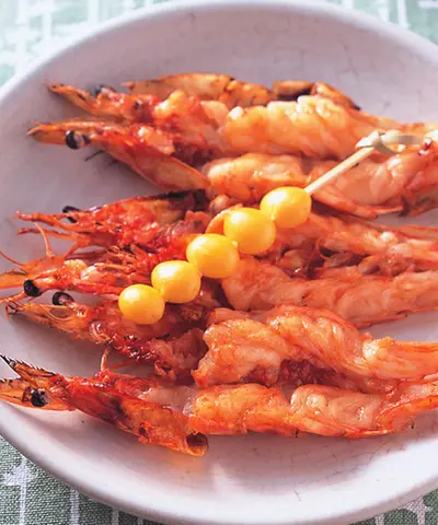 鮮蝦鬼殼燒