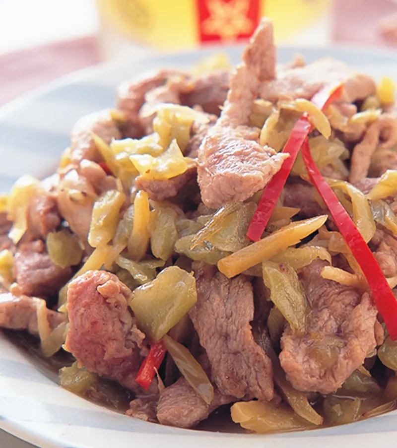 酸菜鴨肉絲