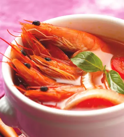酸甜大蝦濃湯