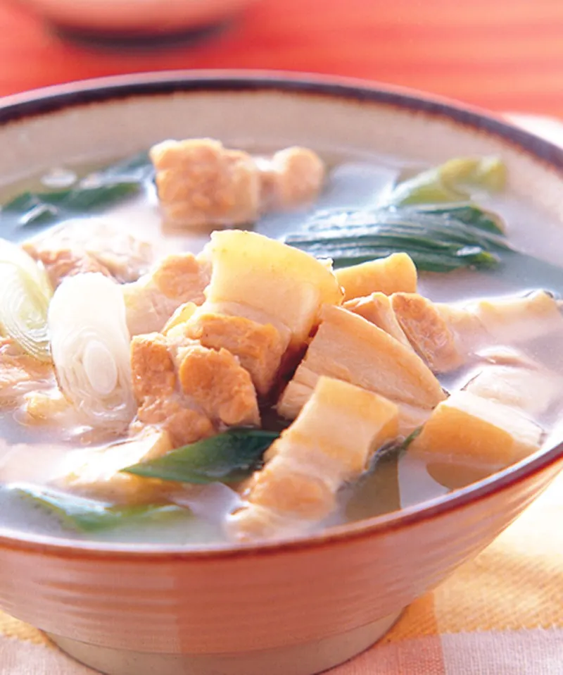 蒜苗控肉湯