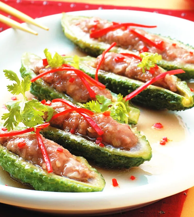 山苦瓜鑲肉