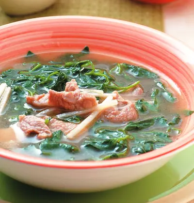 麻油黑田菜湯