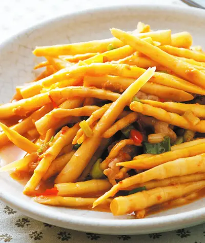 豆醬炒箭筍