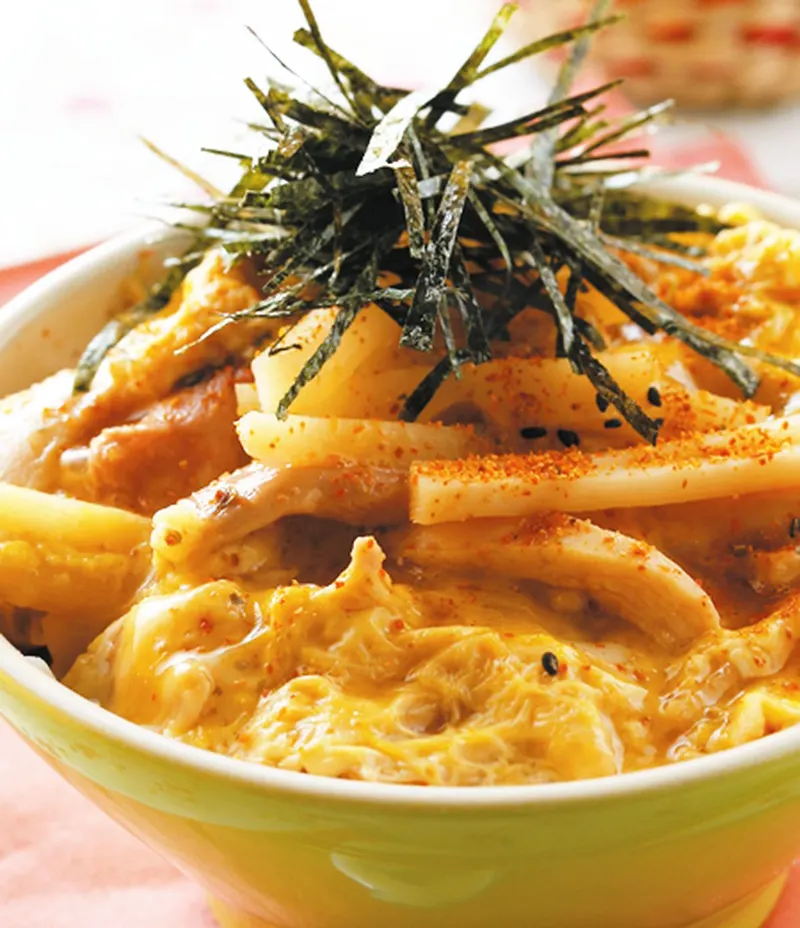 滑蛋筍香蓋飯