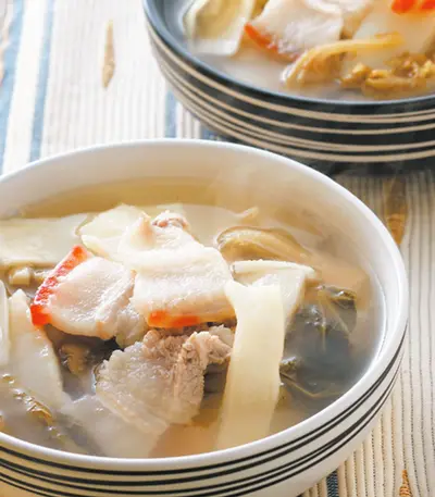 筍片福菜肉片湯