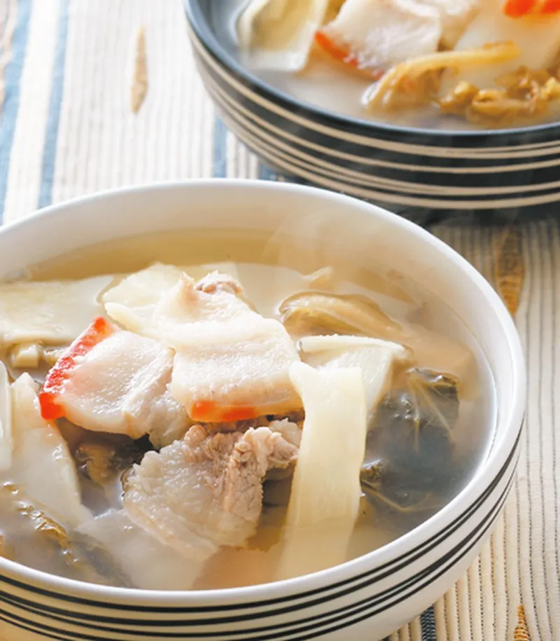 筍片福菜肉片湯