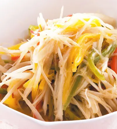 彩椒牛蒡絲