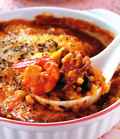 焗烤咖哩海鮮飯