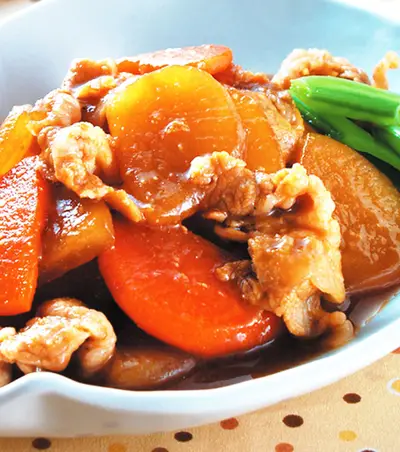 薄片肉大根燒