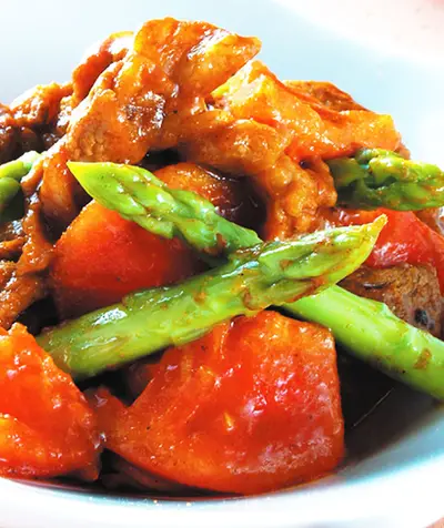 蕃茄咖哩炒肉片