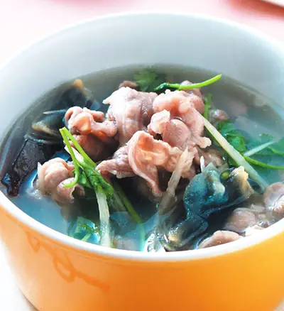 薑絲羊肉片湯