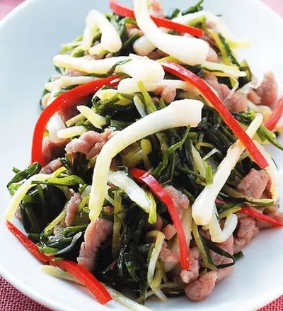 珠蔥炒肉絲