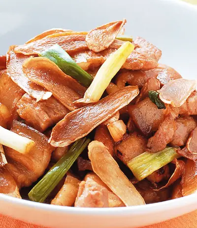 嫩薑炒三層肉