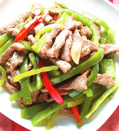青椒炒牛肉絲