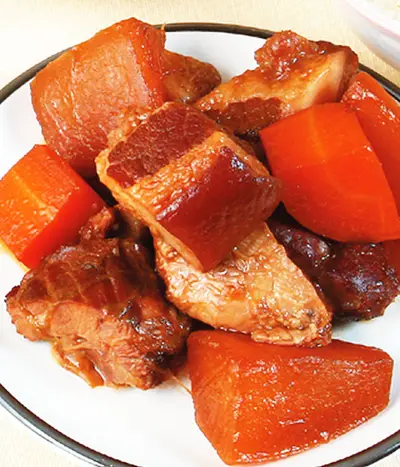 紅白蘿蔔控肉