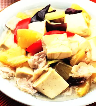 酸甜鳳梨豆腐