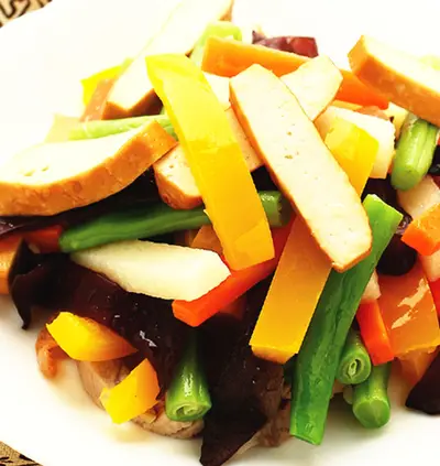 青蔬炒豆干