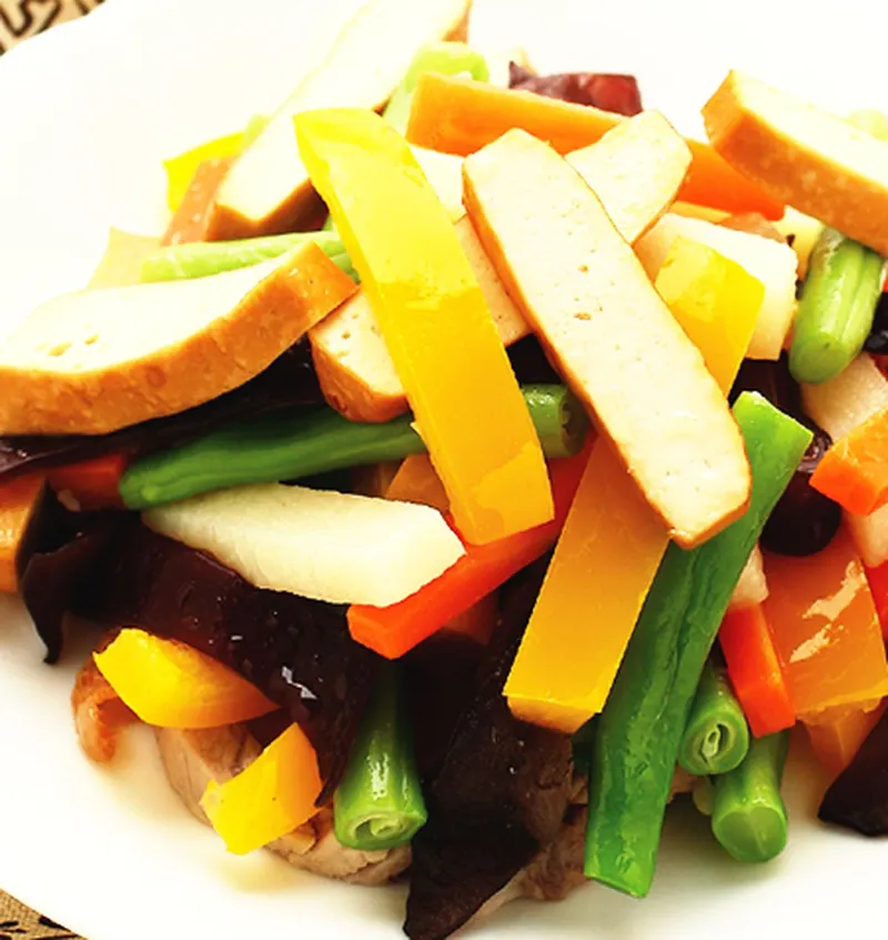 青蔬炒豆干