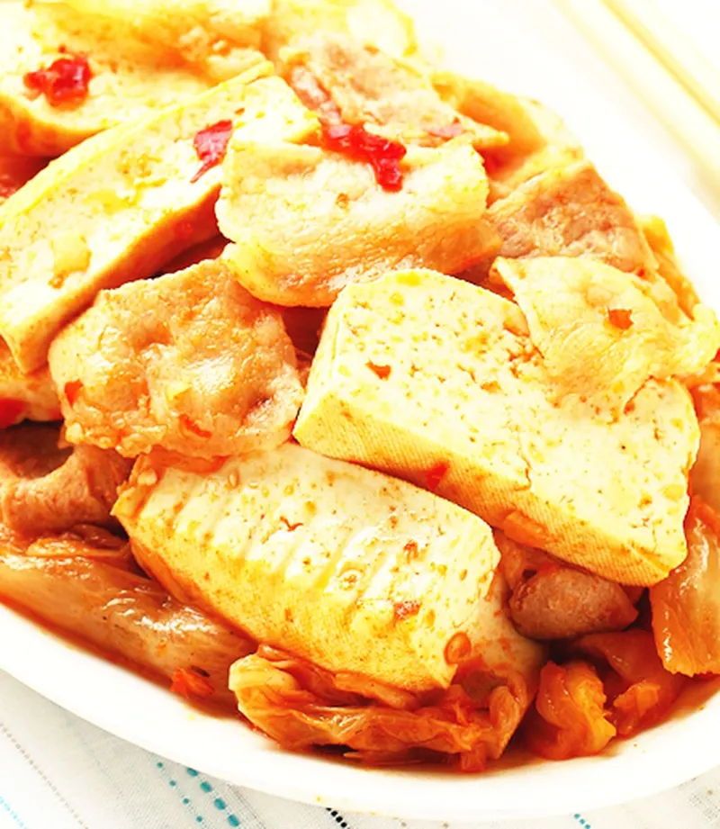 泡菜炒豆干