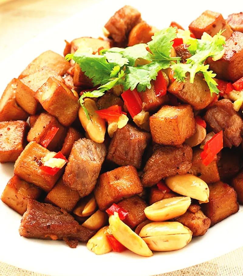 肉丁豆干角