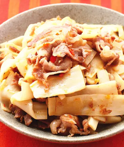 脆筍炒梅花肉片