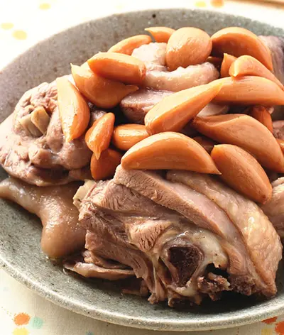 糖蒜蒸雞腿肉