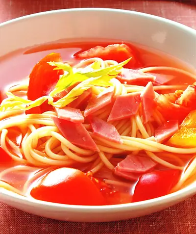 茄汁冷湯麵