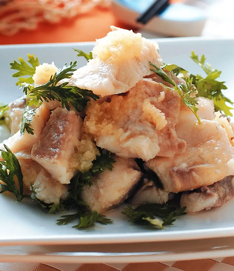 蒜油魚片