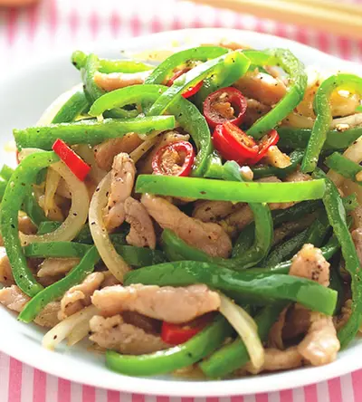青椒炒肉絲