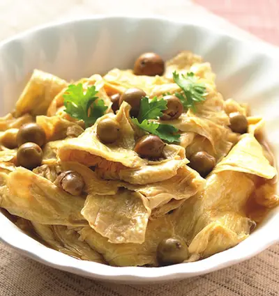 蒸破布子豆包