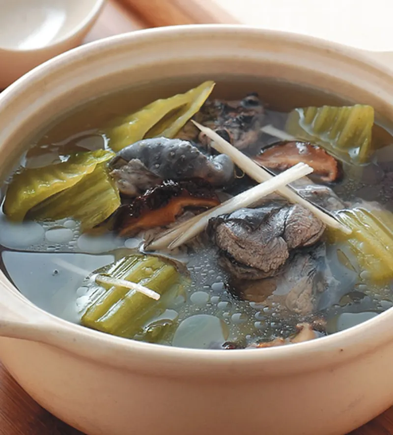 芥菜雞湯