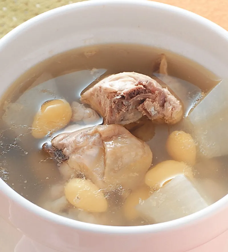 白果蘿蔔雞湯