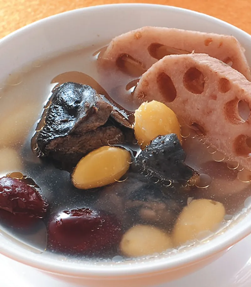 蓮藕紅棗白果雞湯