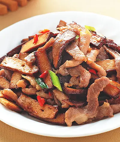 豆乾炒肉絲