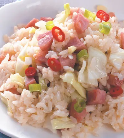 香腸高麗菜炒飯