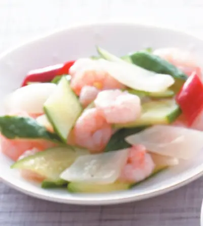 黃瓜炒蝦仁