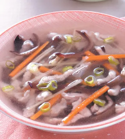 木須肉絲湯