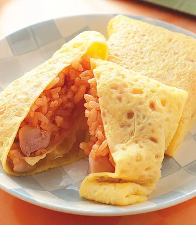 茄汁蛋包飯糰