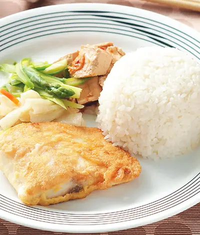 乾煎魚排飯