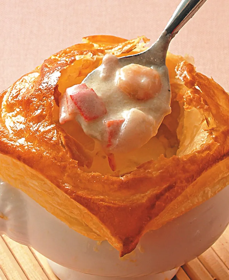 酥皮海鮮濃湯(1)