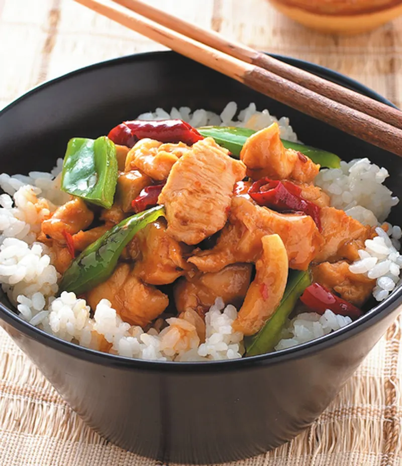 辣子雞丁蓋飯