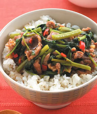 沙茶羊肉蓋飯