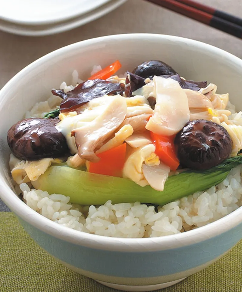 什錦珍菇蓋飯