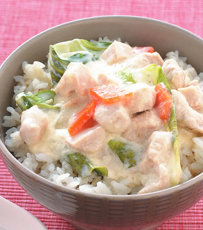 椰汁雞肉蓋飯