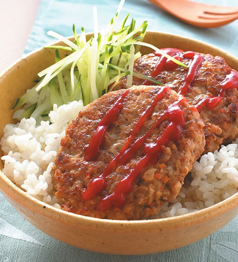 漢堡肉排蓋飯